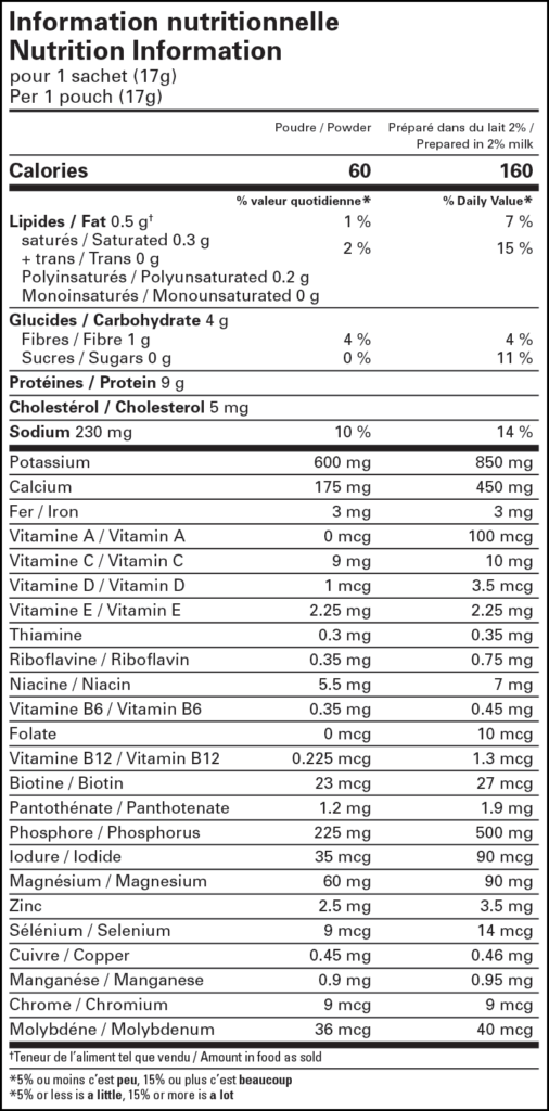 tableau-nutritionnel-melange-shake-chocolat